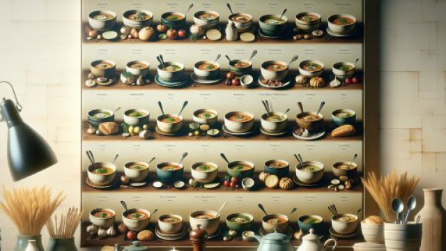 Numero 68 della Smorfia napoletana, il Leone e 'a zuppa cotta. © Immagine creata con Dall-E