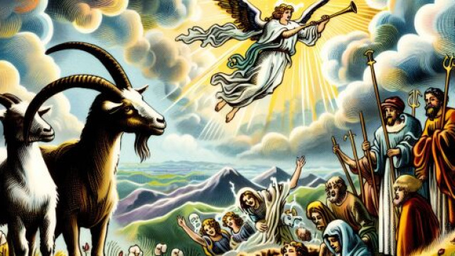 Carta dei tarocchi del Giudizio associata al Capricorno. © Immagine creata con Dall-E