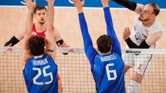 Italia maschile volley © Pagina Facebook ufficiale della Federazione Italiana Pallavolo.