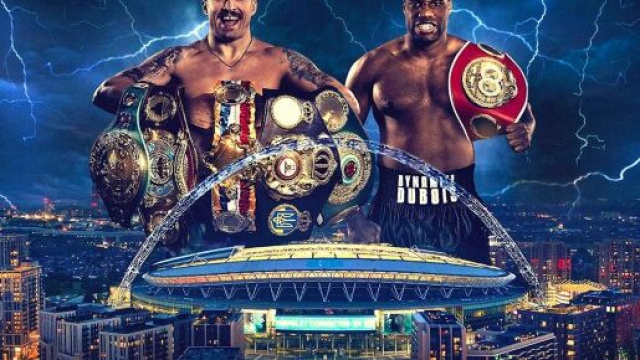 Locandina del match Usyk vs Dubois II di sabato 19 luglio © DAZN