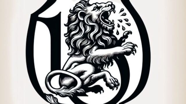 Numero 19 della Smorfia napoletana, 'a resata per il Leone. &copy; Immagine creata con Dall-E