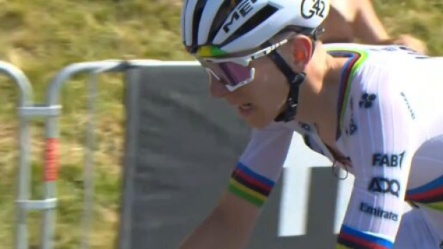Tadej Pogačar – © Screenshot Eurosport.
