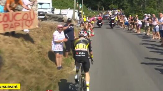 Jonas Vingegaard – © Screenshot da Eurosport.