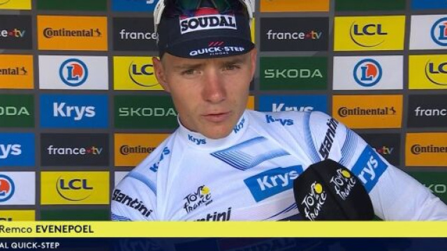 Remco Evenepoel - © Screenshot Eurosport