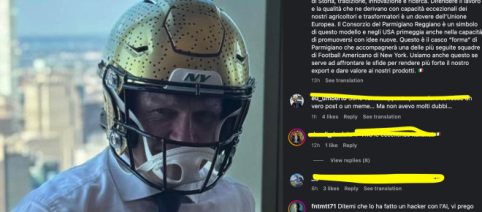 Un casco di Parmigiano per il football americano: la trovata di Lollobrigida per il mercato Usa