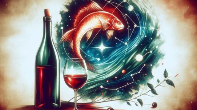 Numero 45 della Smorfia napoletana, 'o vino buono per i Pesci. © Immagine creata con Dall-E
