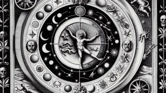Numero 47 della Smorfia napoletana, 'o muorto per la Bilancia. © Immagine creata con Dall-E