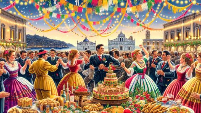 Numero 20 della Smorfia napoletana, 'a festa per il segno della Vergine. © Immagine creata con Dall-E