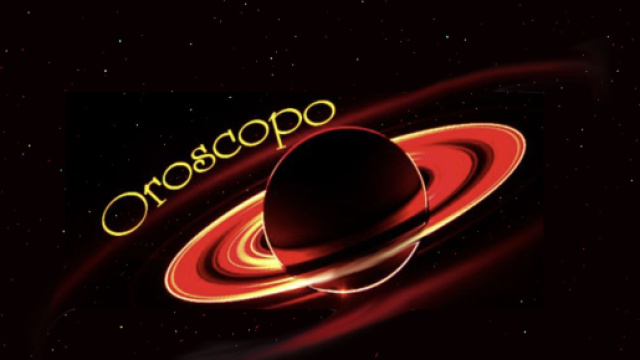 Saturno con anelli e scritta oroscopo - &copy; Roberta Carsoli.