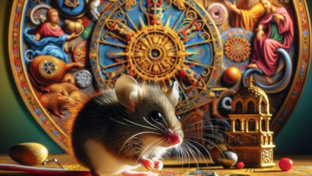 Numero 11 della Smorfia napoletana, 'e surice. © Immagine creata con Dall-E