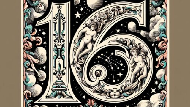 Numero 16 della Smorfia napoletana, fortuna per i Gemelli. © Immagine creata con Dall-E