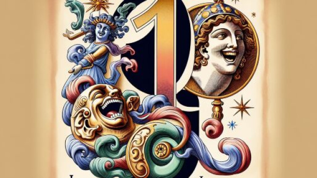 Numero 19 della Smorfia napoletana, 'a resata, per i Gemelli. © Immagine creata con Dall-E