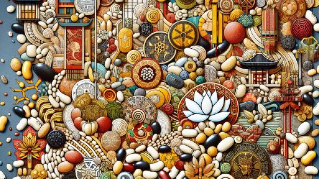 Numero 10 della Smorfia napoletana, 'e fasule, rappresenta l'abbondanza nel segno della Vergine. © Immagine creata con Dall-E