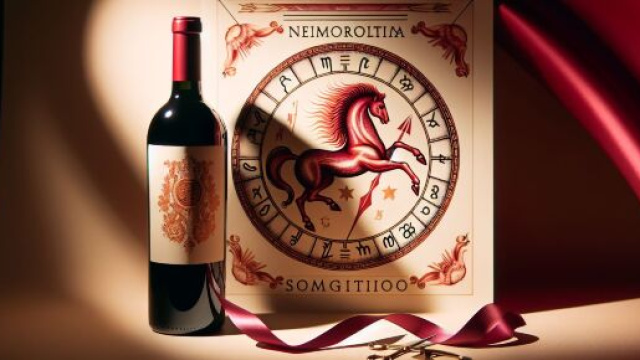 Numero 45 della Smorfia napoletana, 'o vino bbuono, per il Sagittario. &copy; Immagine creata con Dall-E