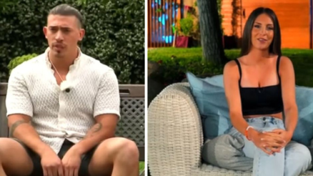 Rebecca, la tentatrice e il fidanzato Simone © Mediaset.