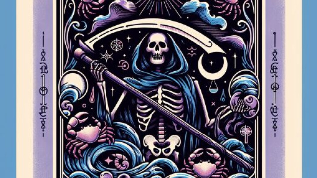 Rappresentazione dell'Arcano Maggiore della Morte per il Cancro. &copy; Immagine creata con Dall-E