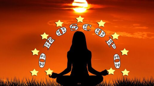 Figura yoga con le stelle dell'oroscopo - &copy; Roberta Carsoli.