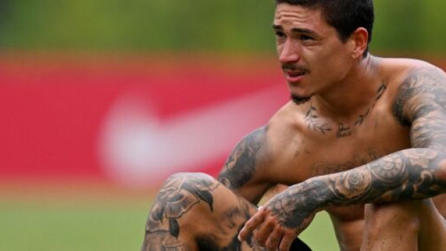 Darwin Nunez in allenamento &copy; Liverpool FC