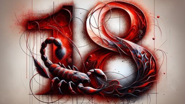 Numero 18 della Smorfia napoletana, Scorpione 'o sanghe. © Immagine creata con Dall-E