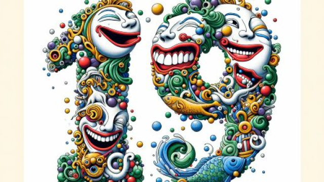 Numero 19 della Smorfia napoletana, 'a risa, per i Pesci. © Immagine creata con Dall-E