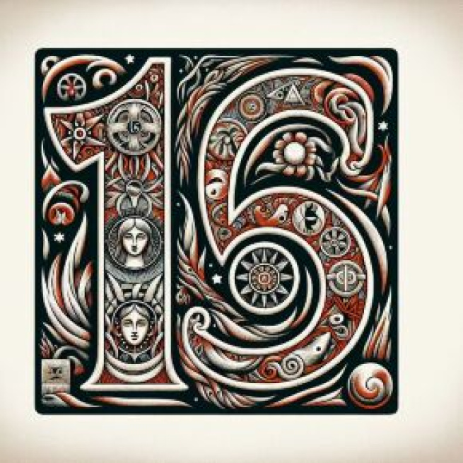 Numero 16 della Smorfia napoletana, il culo. © Immagine creata con Dall-E