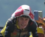 Jonas Vingegaard, favorito numero uno della Vuelta España – © Screenshot Eurosport.