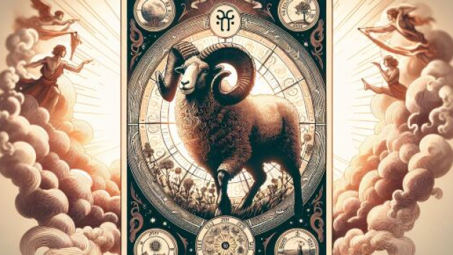 Illustrazione della carta del Mondo intrecciata con un ariete. © Immagine creata con Dall-E