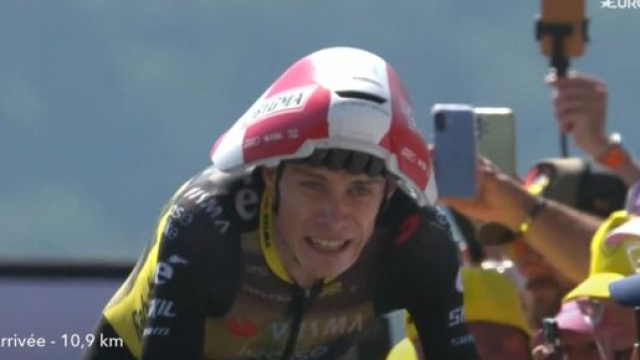 Jonas Vingegaard, favorito numero uno della Vuelta España – © Screenshot Eurosport.