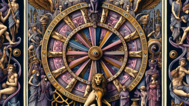 La Ruota della Fortuna dei tarocchi. © Immagine creata con Dall-E