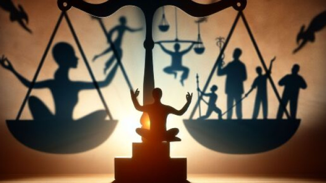 L'equilibrio è il vero artefice delle meraviglie, realizza ciò che sogni attraverso piccoli passi verso l'armonia. © Immagine creata con Dall-E