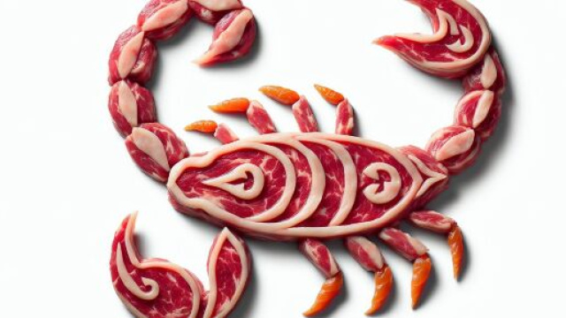 Numero 49 della Smorfia napoletana, 'o piezzo 'e carne per lo Scorpione. © Immagine creata con Dall-E