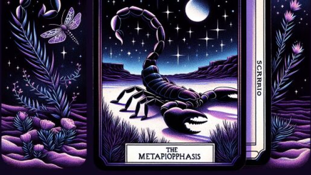 Carta dei tarocchi della Morte per lo Scorpione. © Immagine creata con Dall-E