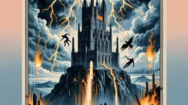 La Torre e l'Ariete in un simbolico atto di trasformazione e rinascita. © Immagine creata con Dall-E