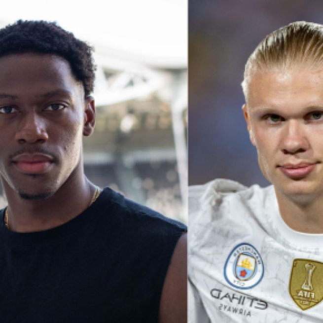 Jonathan David ed Erling Haaland © Juventus FC e X