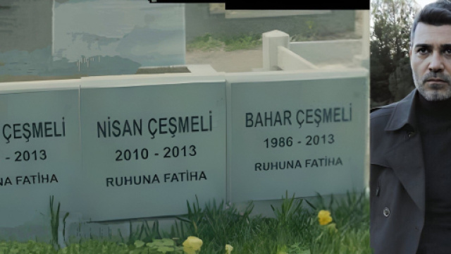 Le finte tombe di Bahar, Nisan e Doruk, e Sarp – screenshot © La forza di una donna.