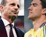 Massimiliano Allegri e Dusan Vlahovic © AC Milan e Juventus FC