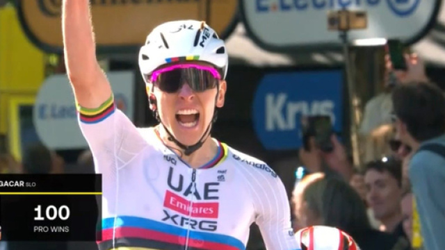 Tadej Pogacar - © Screenshot Eurosport