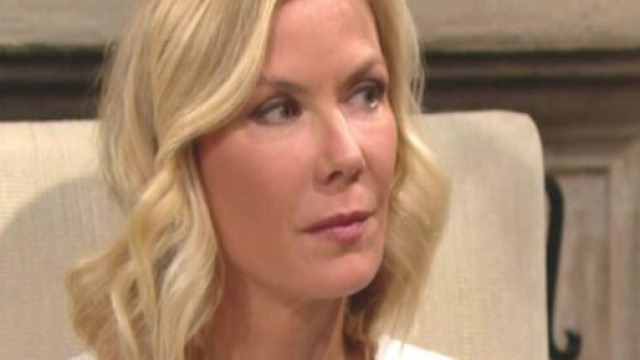 Brooke in una scena di Beautiful © Canale 5.
