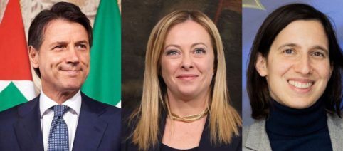 Sondaggi politici: calano FdI e Pd, balzo in avanti del M5S
