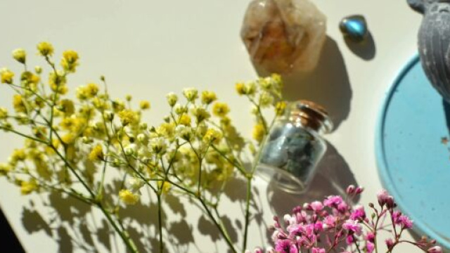 Pietre e rametti di fiori- - © Pexels.