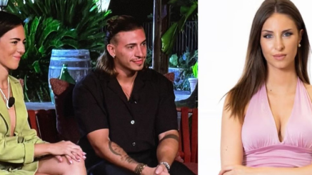 Sonia B, Simone e Rebecca di Temptation Island © Mediaset.