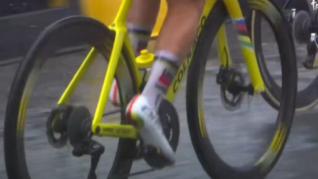 Tadej Pogacar al Tour de France - © Screenshot Eurosport