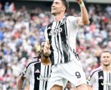 Dusan Vlahovic esulta dopo un gol © Juventus FC