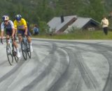 Tom Pidcock all'arctic Race of Norway - © Screenshot Eurosport