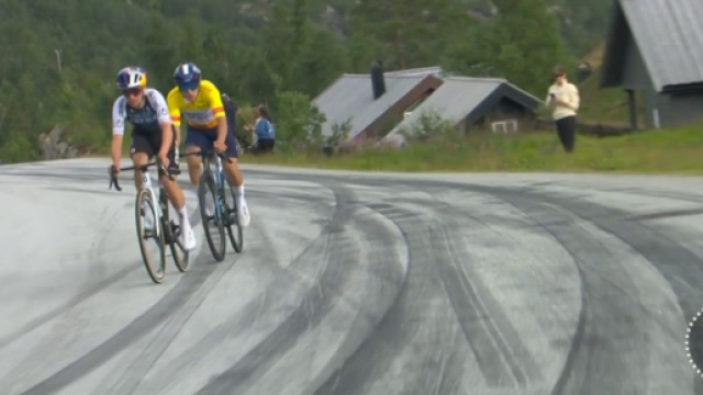 Tom Pidcock all'arctic Race of Norway - © Screenshot Eurosport