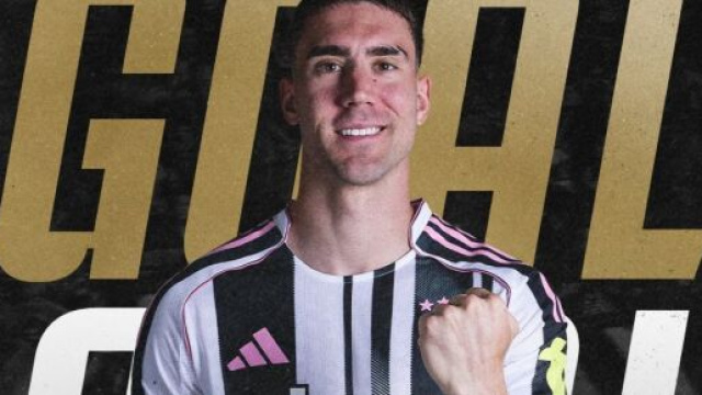 Dusan Vlahovic, attaccante della Juventus. Foto &copy; Juventus FC