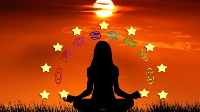 Figura yoga con le stelle dell'oroscopo - &copy; Roberta Carsoli.