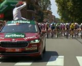 La partenza della Vuelta España — © Screenshot Eurosport.