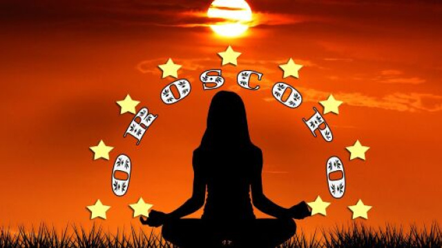 Figura yoga con le stelle dell'oroscopo - © Roberta Carsoli.