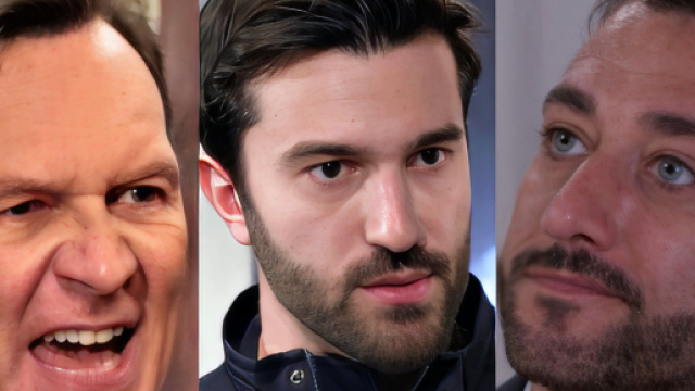 Roberto Ferri, Damiano Renda e Gennaro Gagliotti - screenshot © Rai.